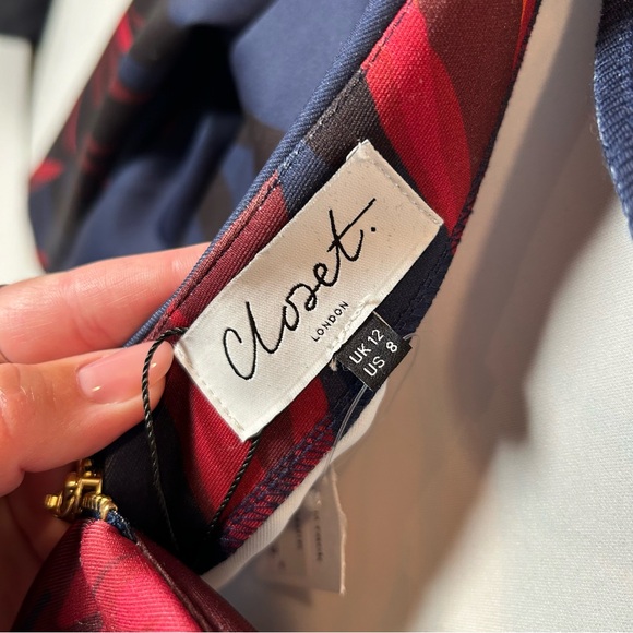 NWT Closet London Floral Print Midi Dress - Picture 8 of 8